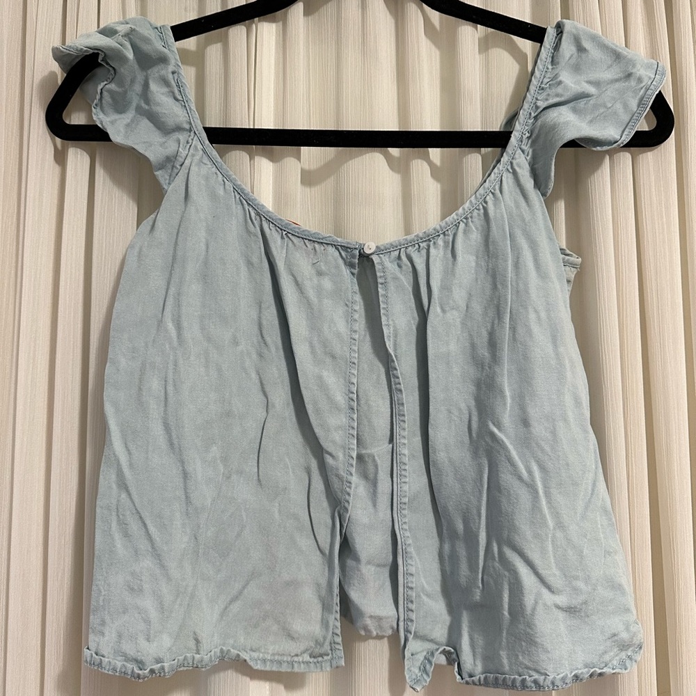 Jean crop top